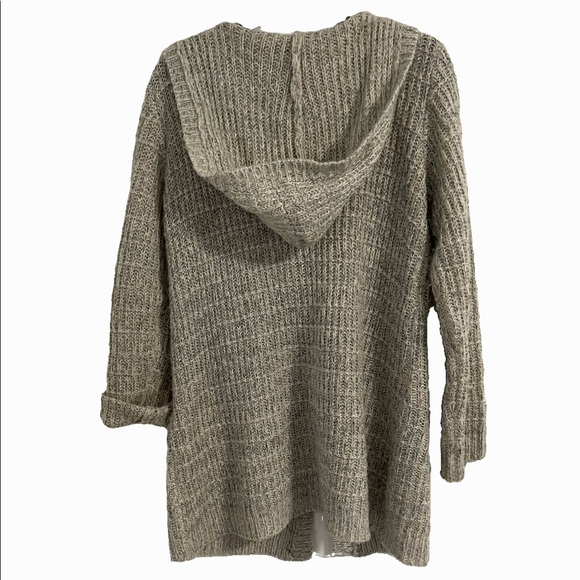 Hooded Houndstooth Clasp Cardigan - Picture 7 of 12